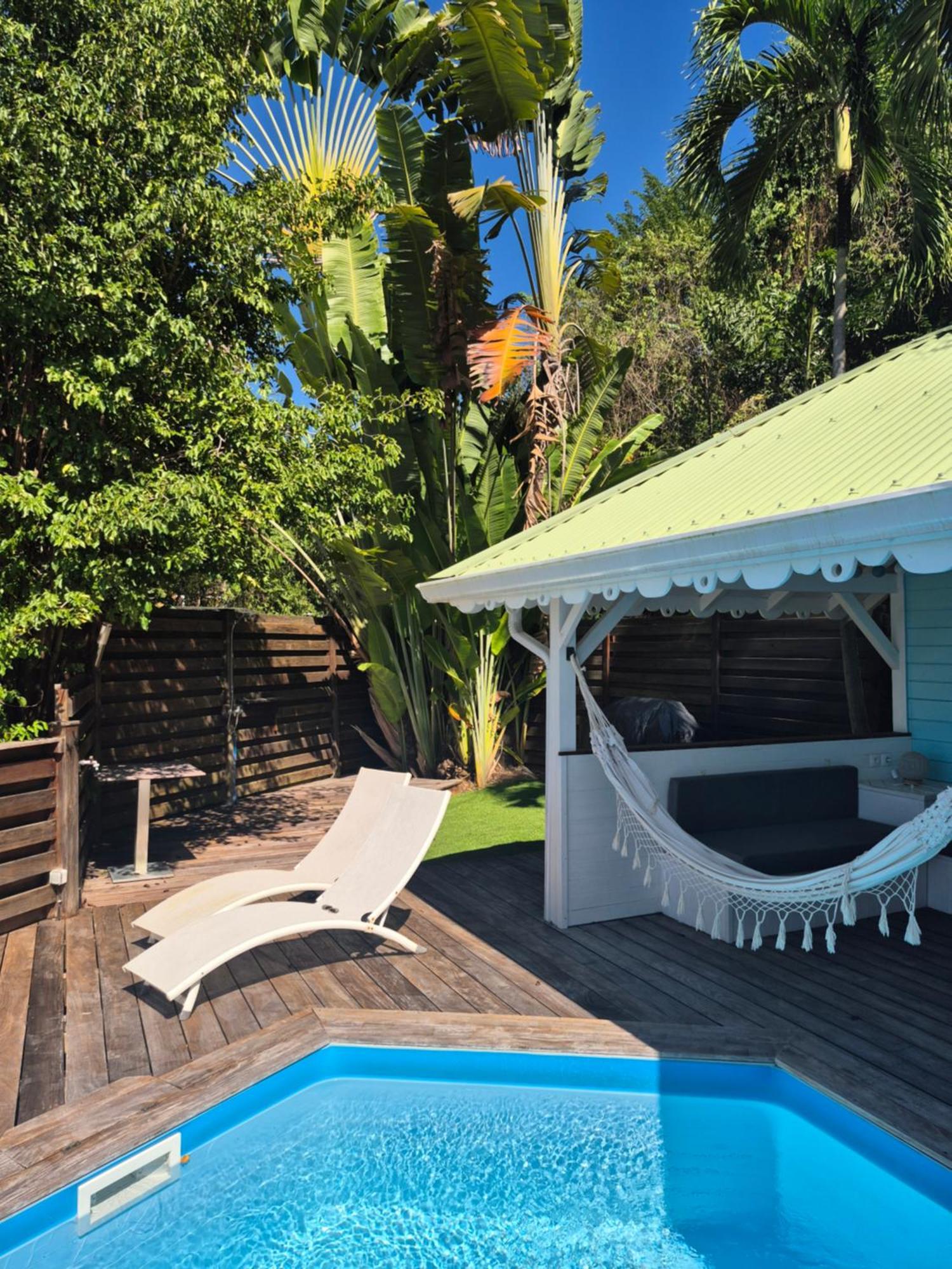Villa Cannelle, Piscine, Vue Mer Deshaies Exterior foto